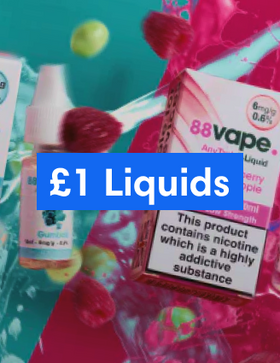 Shop our £1 e-liquid collection