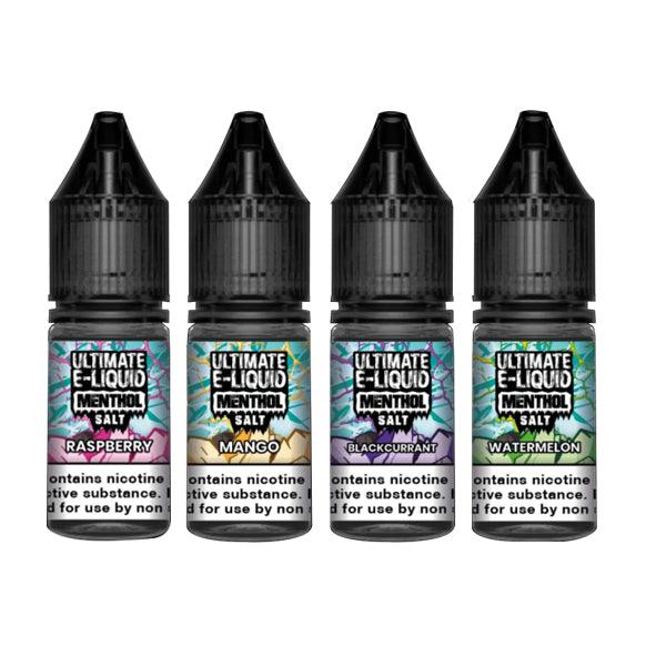 10mg Ultimate E-liquid Menthol Nic Salts 10ml (50VG/50PG) - Premier Vapes