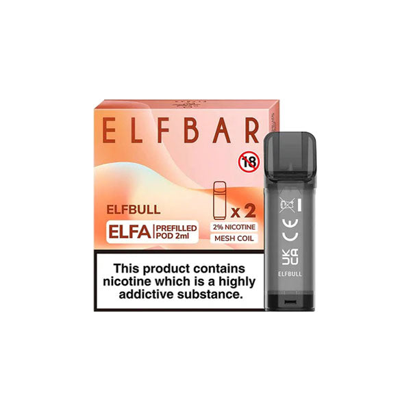 ELF Bar ELFA 20mg Replacement Prefilled Pods 2ml - Premier Vapes