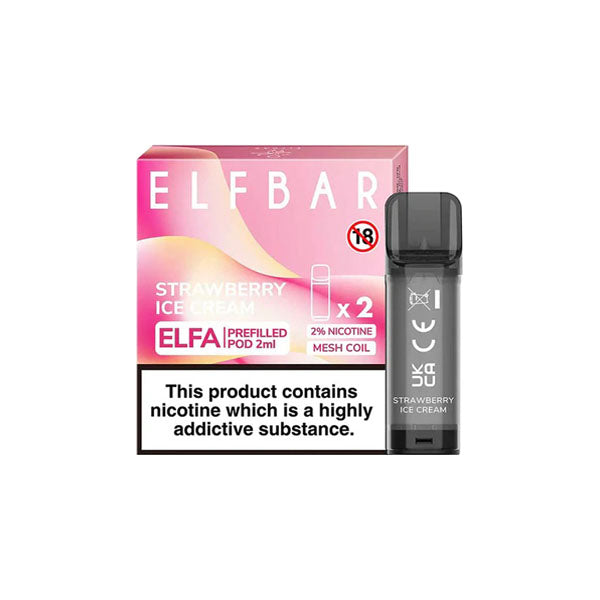 ELF Bar ELFA 20mg Replacement Prefilled Pods 2ml - Premier Vapes