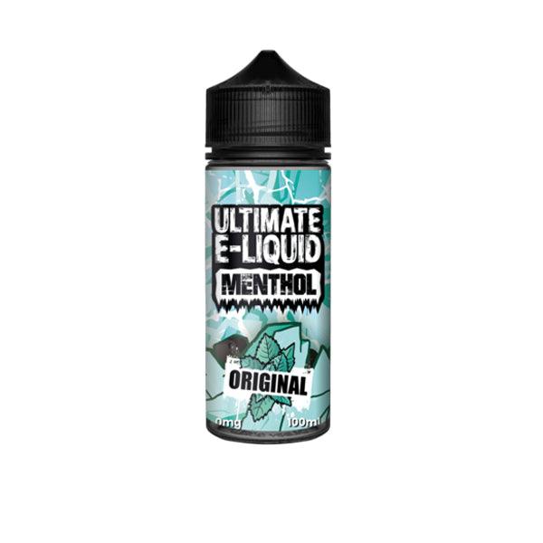 Ultimate E-liquid Menthol by Ultimate Puff 100ml Shortfill 0mg (70VG/30PG) - Premier Vapes