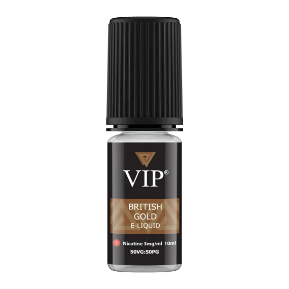 VIP British Gold 10ml E-Liquid - Premier Vapes