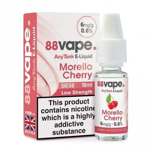88vape Morello Cherry 10ml E-Liquid - Premier Vapes