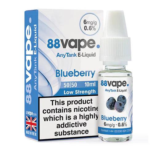 88vape Blueberry 10ml E-Liquid - Premier Vapes