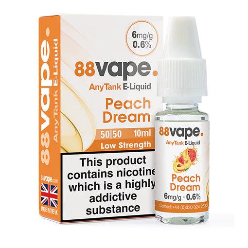 88vape Peach Dream 10ml E-Liquid - Premier Vapes
