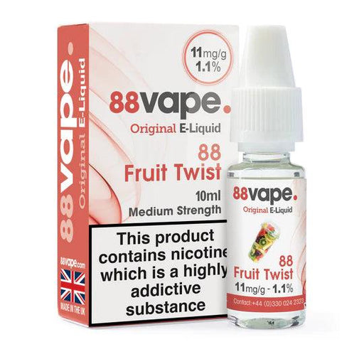 88vape Fruit Twist 10ml E-Liquid - Premier Vapes