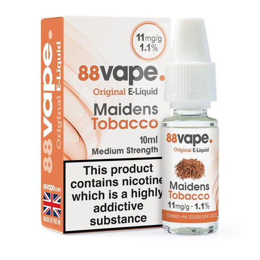 88vape Maidens Tobacco 10ml E-Liquid - Premier Vapes