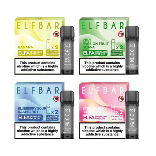 ELF Bar ELFA 20mg Replacement Prefilled Pods 2ml - Premier Vapes