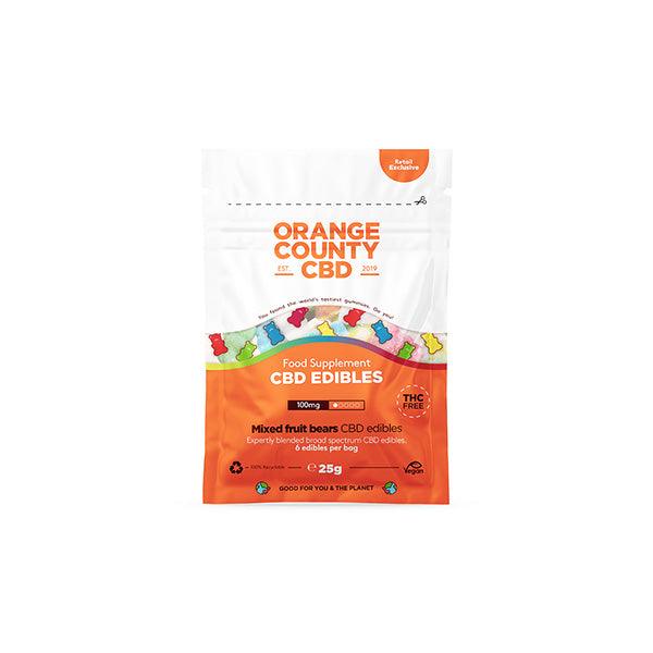 Orange County CBD 100mg Mini CBD Gummy Bears - 6 Pieces - Premier Vapes