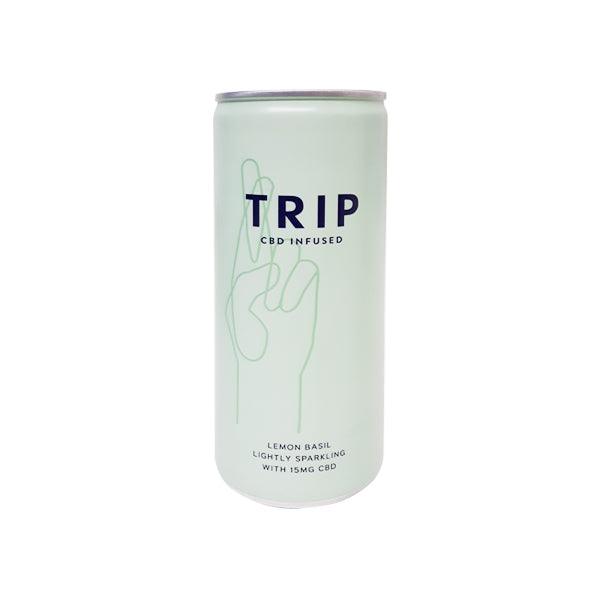 24 x TRIP 15mg CBD Infused Lemon & Basil Drink 250ml - Premier Vapes