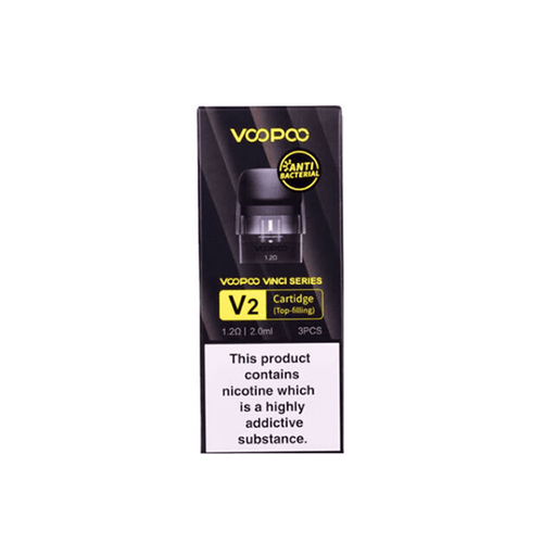 VooPoo Vinci V2 Replacement Cartridge Pods 0.8Ω/1.2Ω - 3Pcs - Premier Vapes