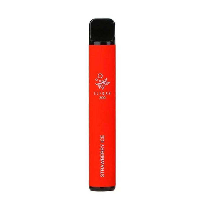 Elf Bar 600 Disposable Vape Pen 20mg Strawberry Ice - Premier Vapes