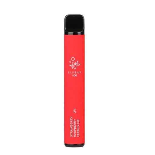 Elf Bar 600 Disposable Vape Pen 20mg Strawberry Raspberry Cherry - Premier Vapes