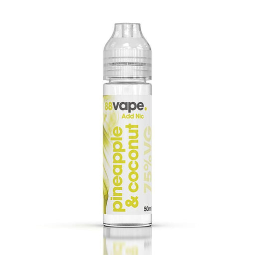 88vape Shortfill Pineapple and Coconut 50ml E-Liquid - Premier Vapes