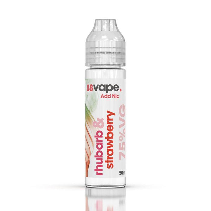 88vape Shortfill Rhubarb and Strawberry 50ml E-Liquid - Premier Vapes