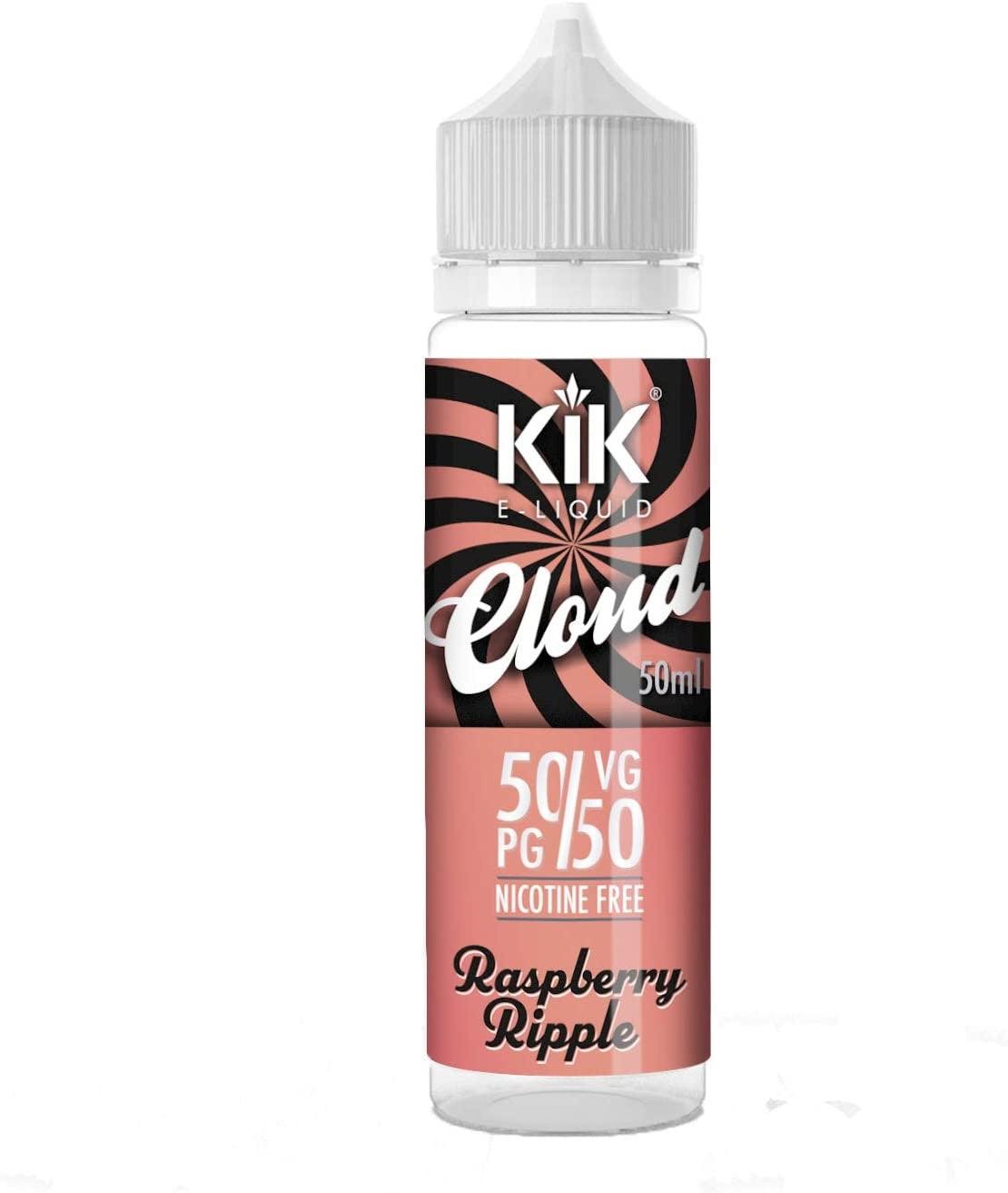 KiK Cloud Raspberry Ripple 50ml E-liquid - Premier Vapes